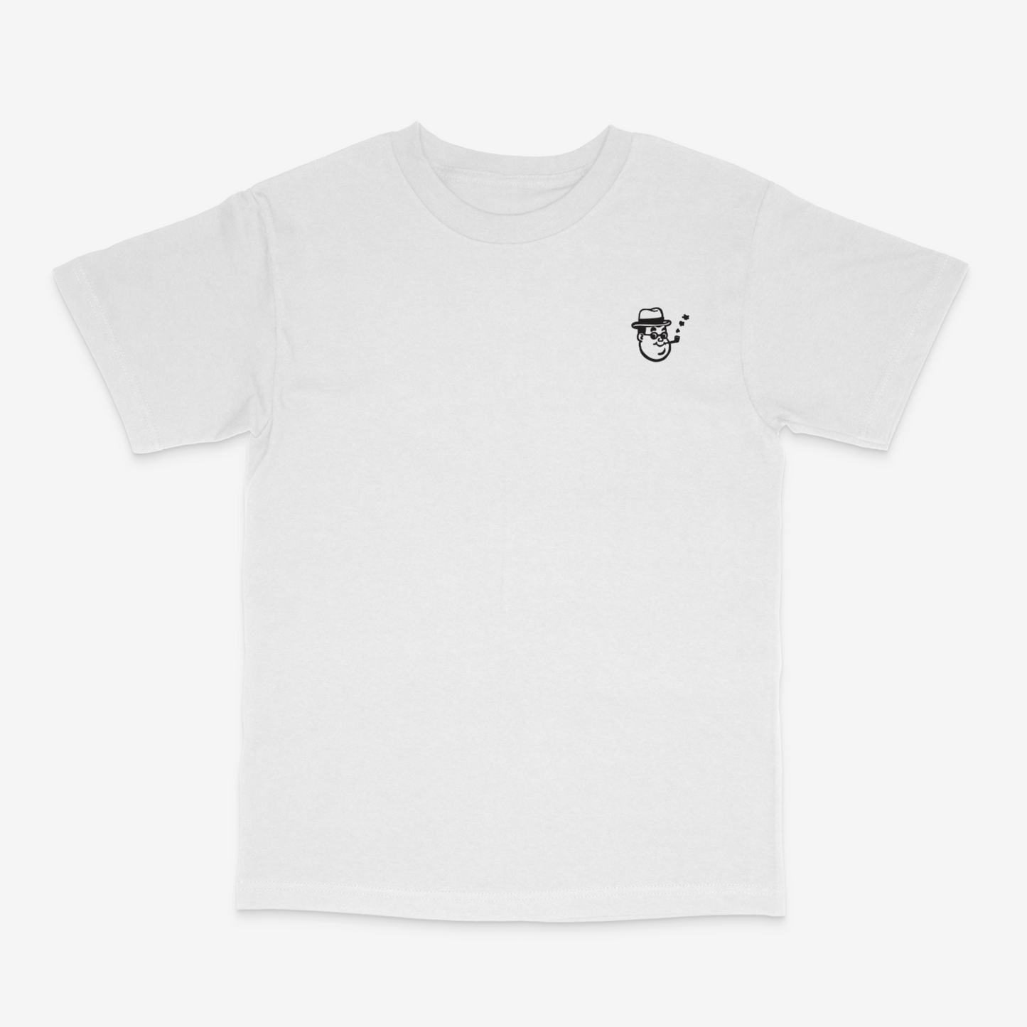 "Smoking Detective" T Shirt - White