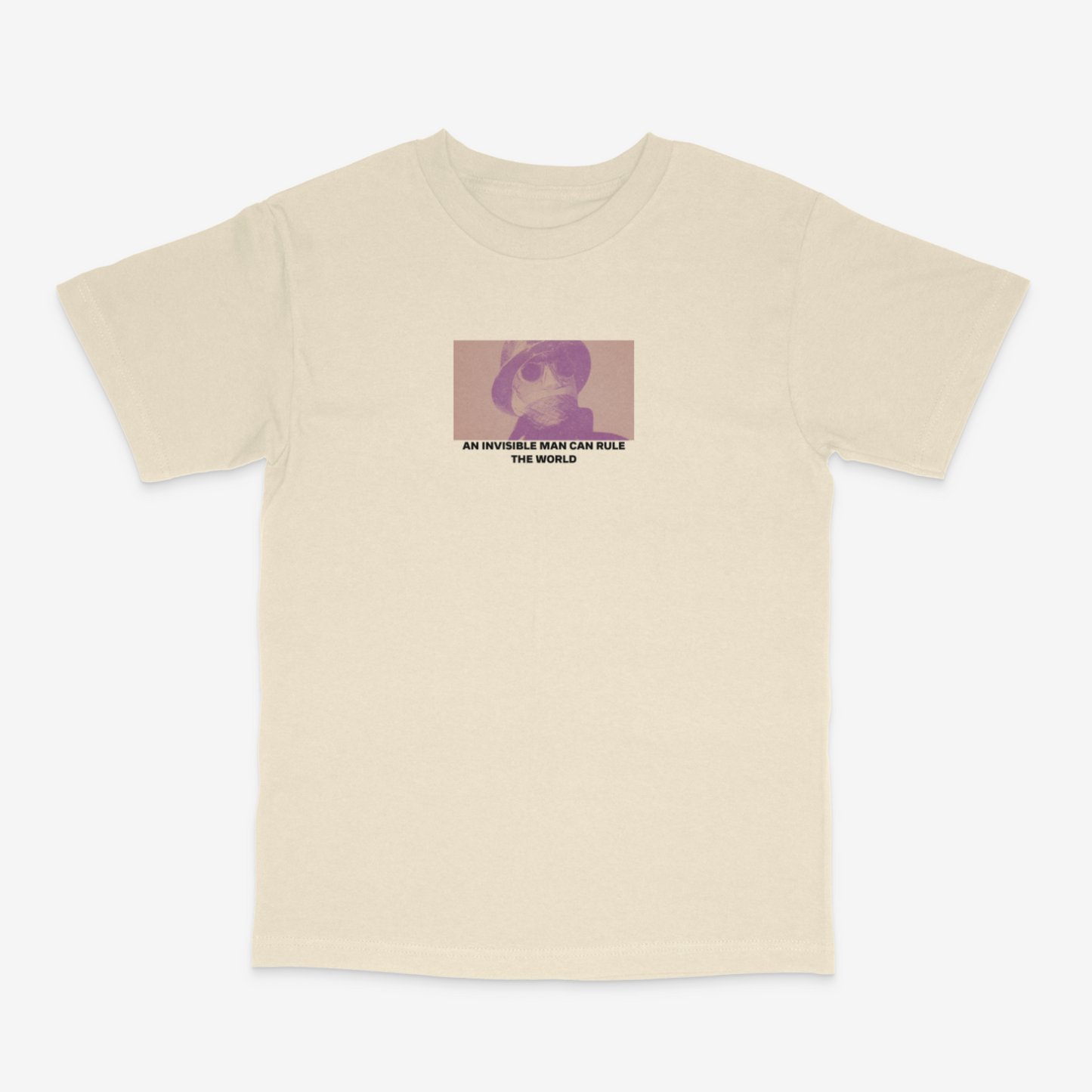 "Invisible Man" T Shirt - Cream